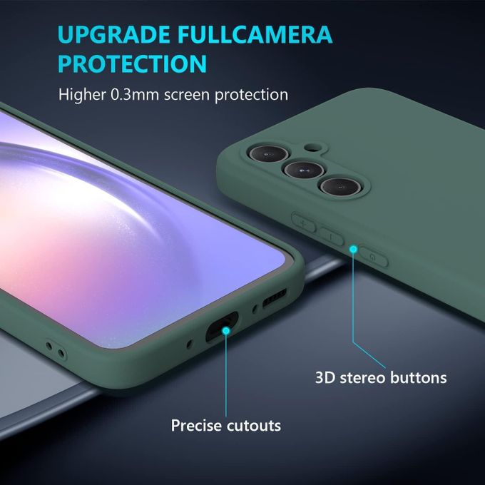 Silicone Soft Slim Smooth Phone Case Cover for Samsung Galaxy A14 A24 A34 A54