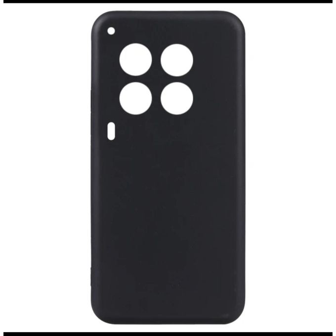 Tecno Camon 30 Black Solid Silicone Phone Case/ Cover