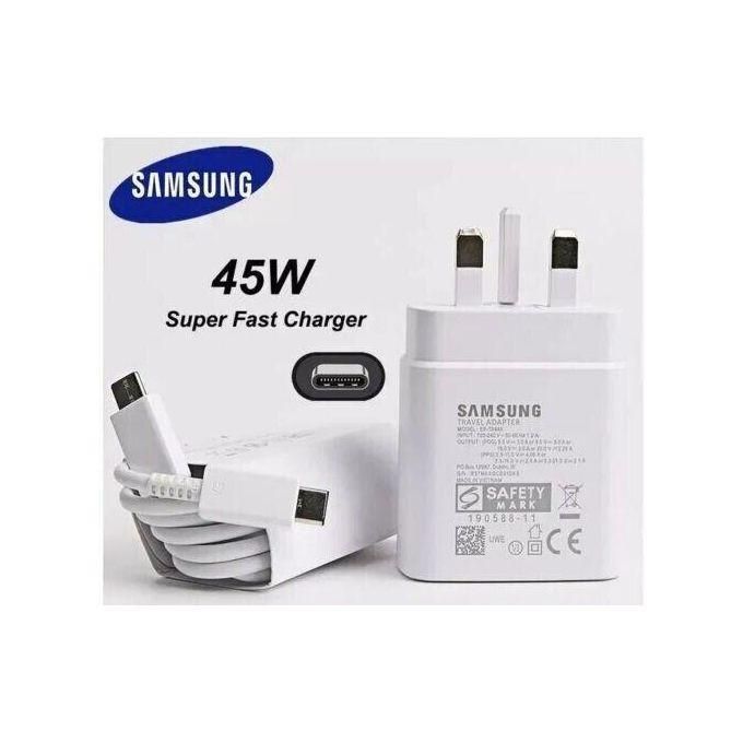 Samsung 45W Super Fast Charge for Galaxy S24/S23/S22 Plus/S21 FE/S22+/S20 FE/S10e/S9/S8/Z Fold 6 5 4 3/Z Flip 6 5 4 3,Note 21+/20/10/8/9, A15 5G/A14 5G
