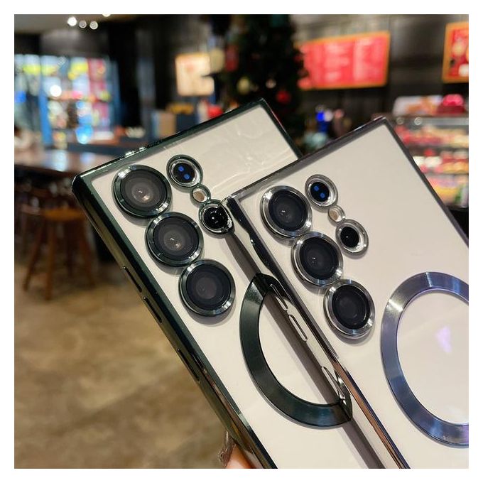 Samsung Phone Case For Galaxy S24 Ultra, S23 Ultra, S22 Ultra Crystal Clear Magsafe Case/Cover