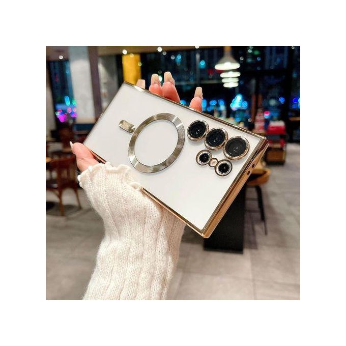 Samsung Phone Case For Galaxy S24 Ultra, S23 Ultra, S22 Ultra Crystal Clear Magsafe Case/Cover