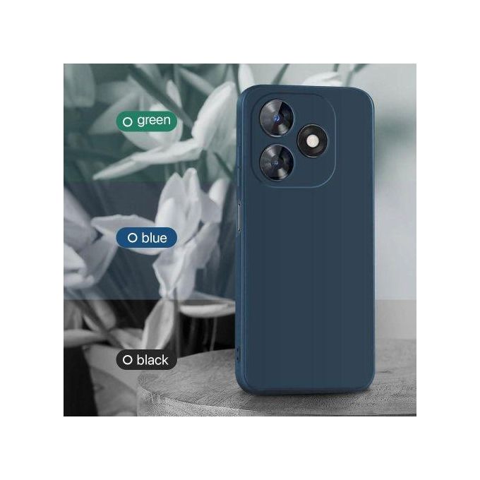 Silicone Slim Smooth Phone Case Cover for Tecno Spark 20 Pro