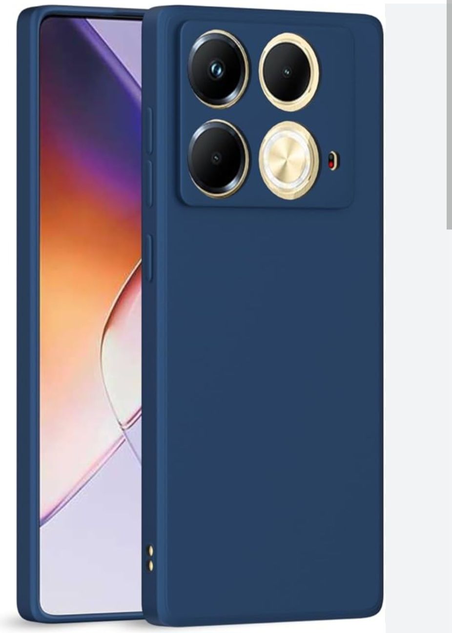 Infinix Note 40 Unique and Stylish Blue Silicone Phone Case/ Cover