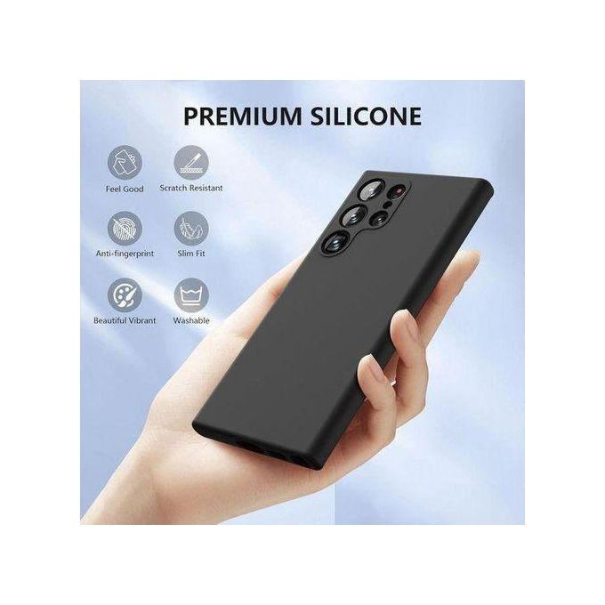 Samsung Galaxy S25 Ultra Blue Black Original Silicone Case/ Cover