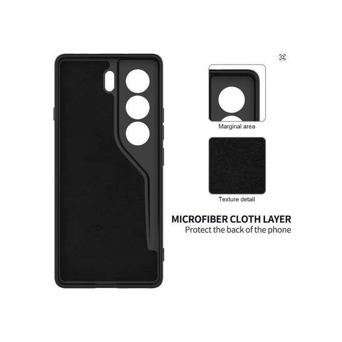 Tecno Camon 40 Pro Black Silicone Premium And Heavy Protection Phone Case/ Cover