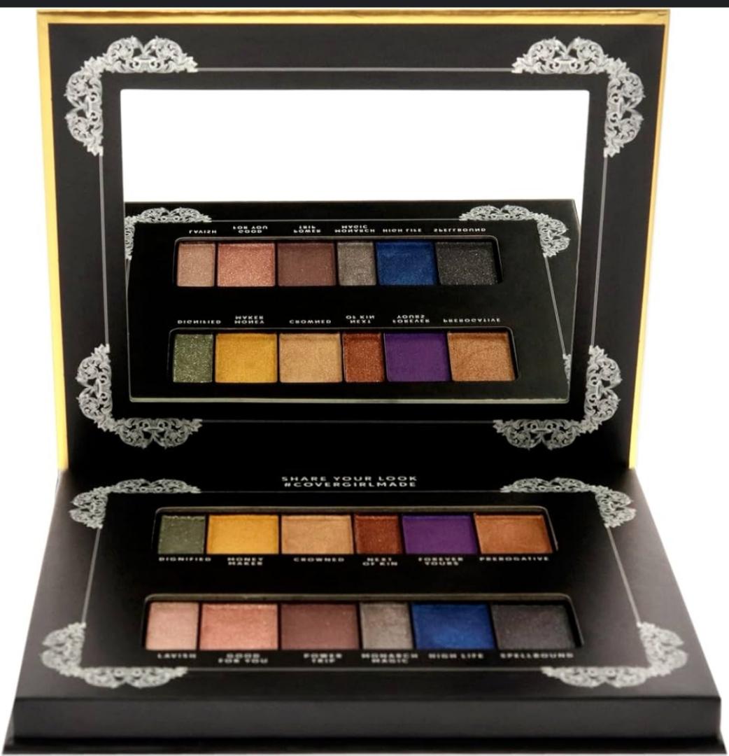 12 shades that delivers rich, long-lasting color.A lush eyeshadow palette . Enhance your inner queen with COVERGIRL's TruNaked Her Majesty Eyeshadow Palette which features a range of neutrals, bol