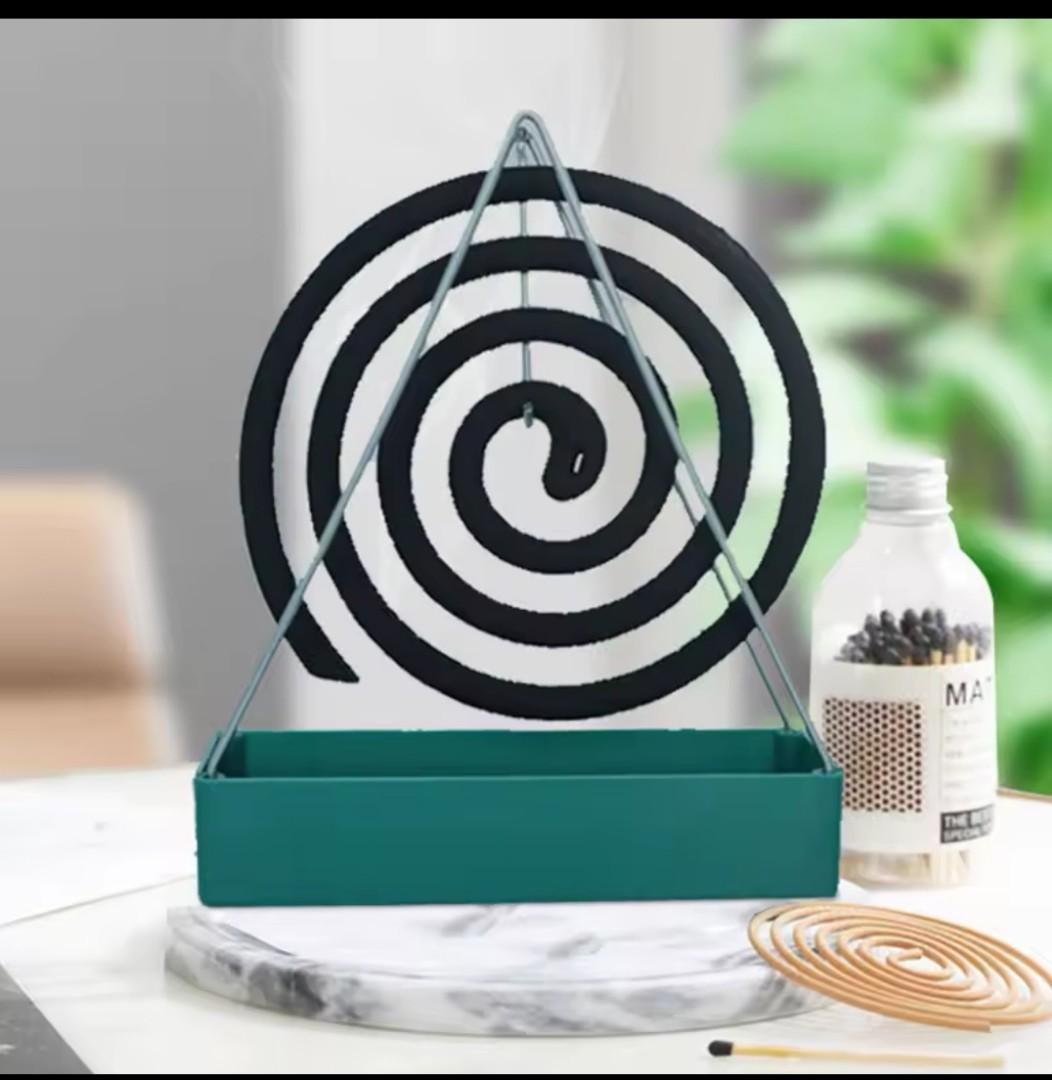 coil holder Iron Mosquito Coil Holder Incense Holders Coil Incense Burner Frame Modern Repellent Incense Rack For Household Bedroom Patio