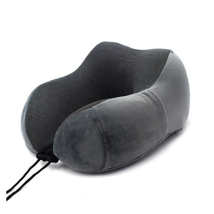 Orthopedic Memory Foam Travel Pillow Neck Support Double Arch Support Optimum Comfort Adjustable