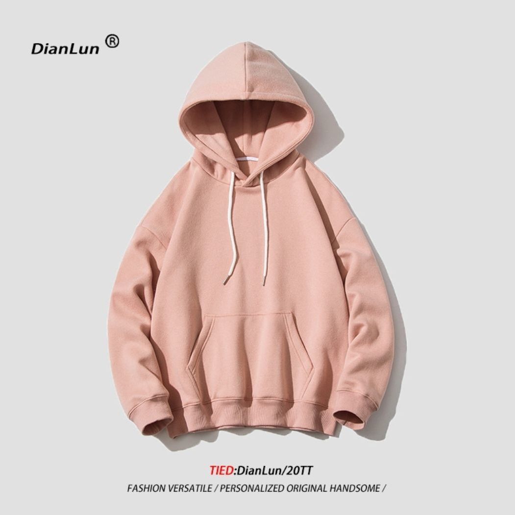 Solid color sweatshirt men's loose Korean version casual sports hoodie Korean version trend autumn handsome jacket couple fashion tide