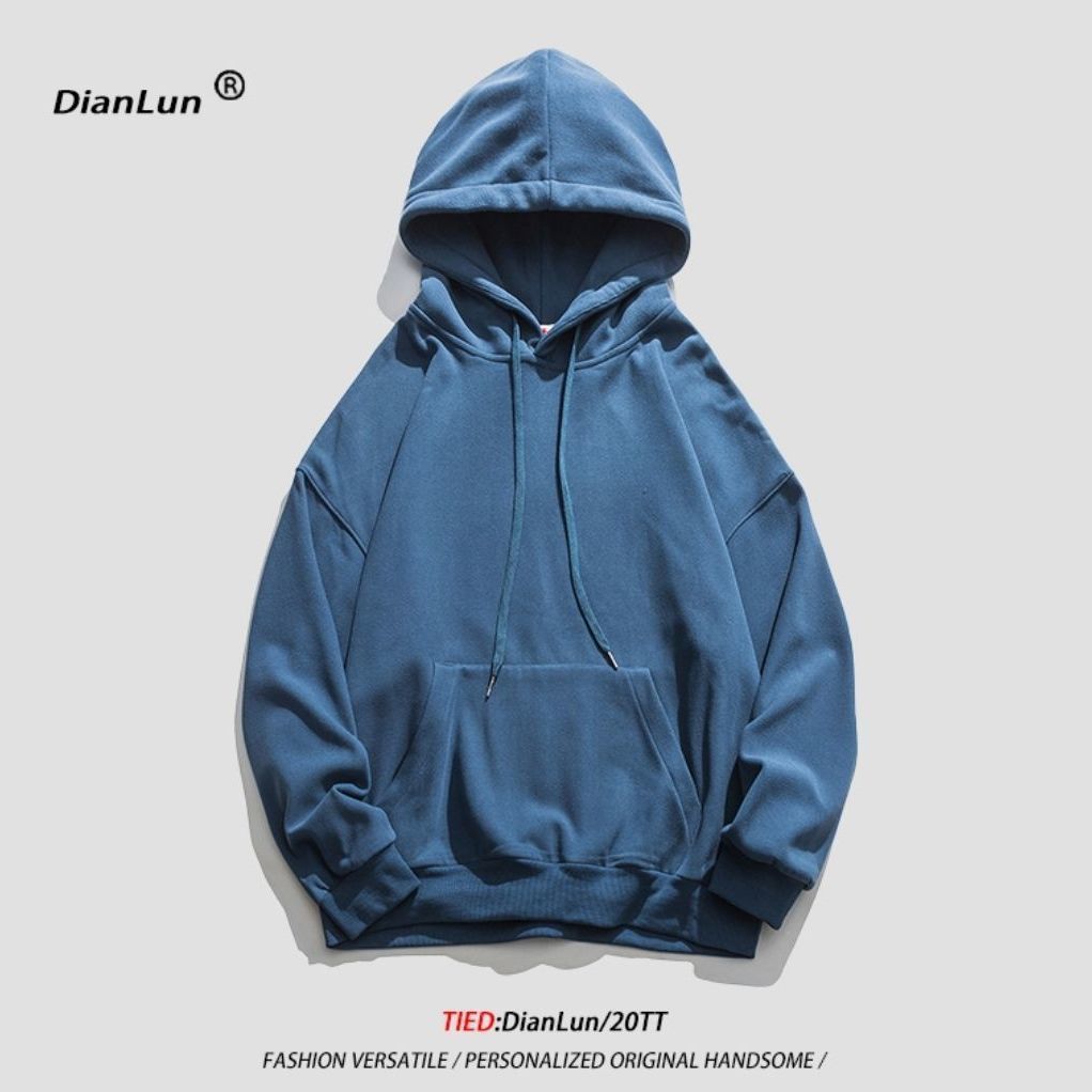 Solid color sweatshirt men's loose Korean version casual sports hoodie Korean version trend autumn handsome jacket couple fashion tide