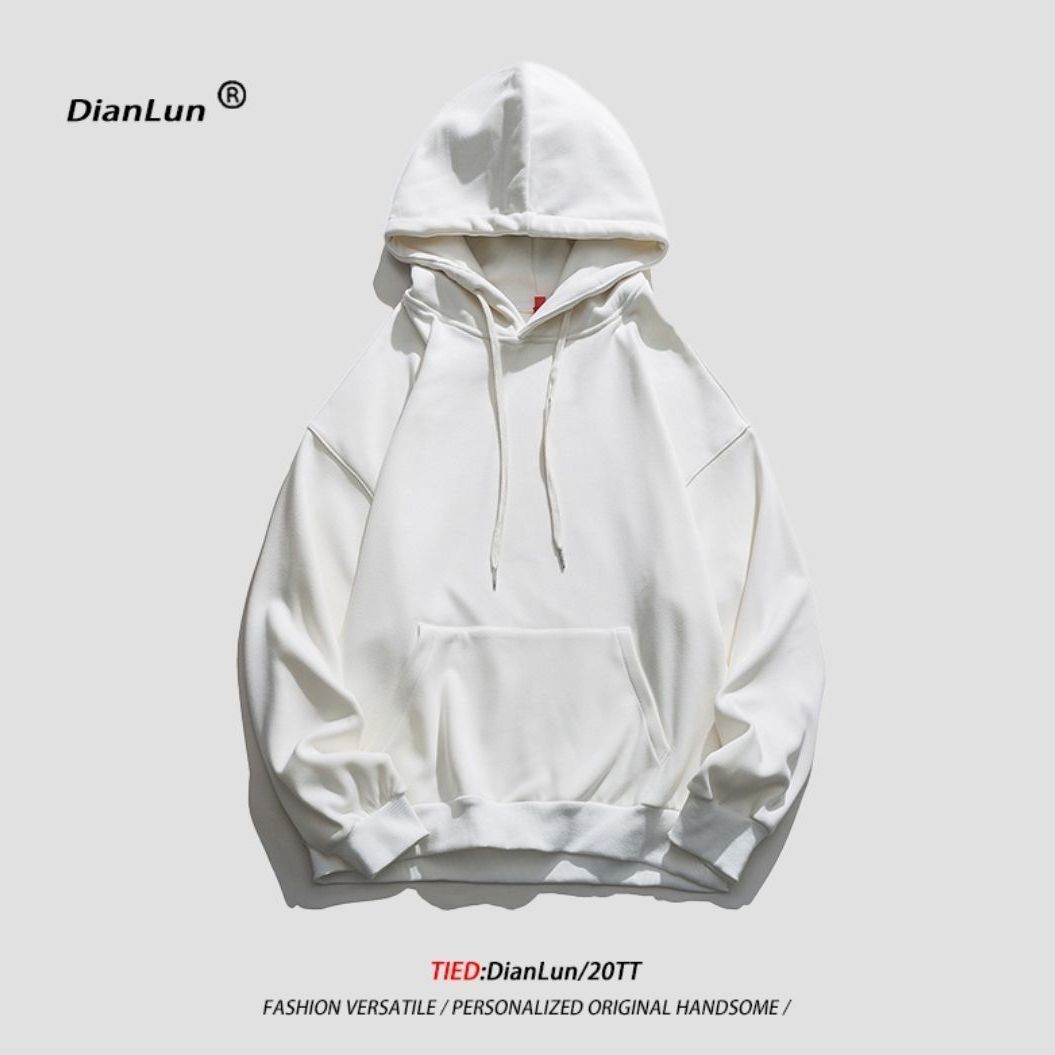 Solid color sweatshirt men's loose Korean version casual sports hoodie Korean version trend autumn handsome jacket couple fashion tide