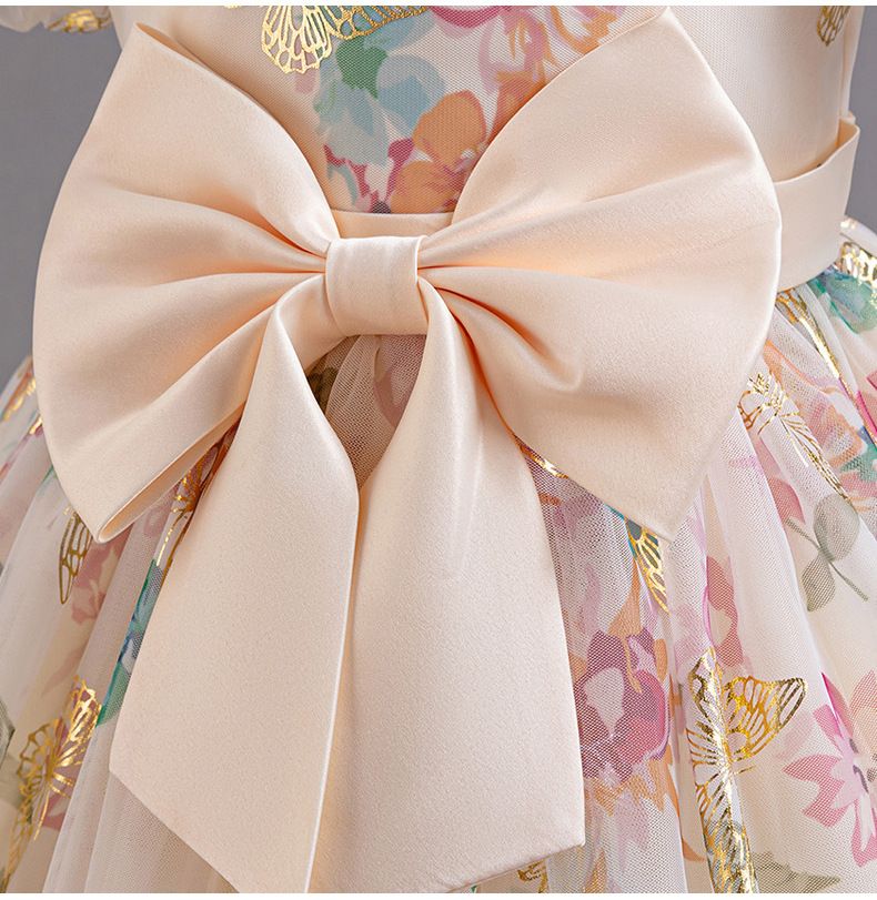 1-6 years old girls princess dress kids wedding dress dress baby mesh flower skirt