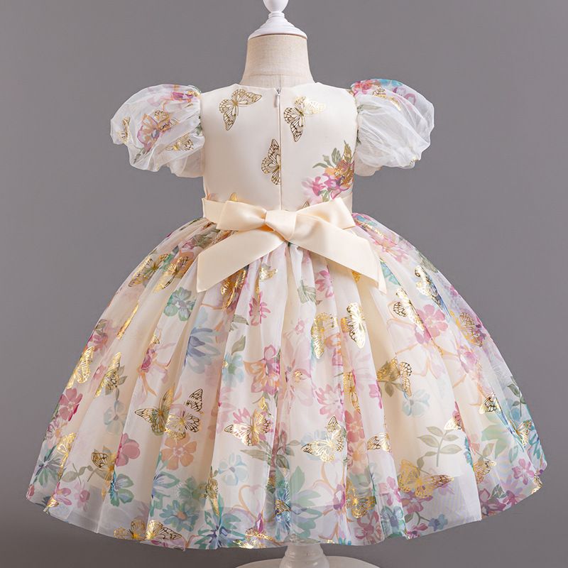 1-6 years old girls princess dress kids wedding dress dress baby mesh flower skirt