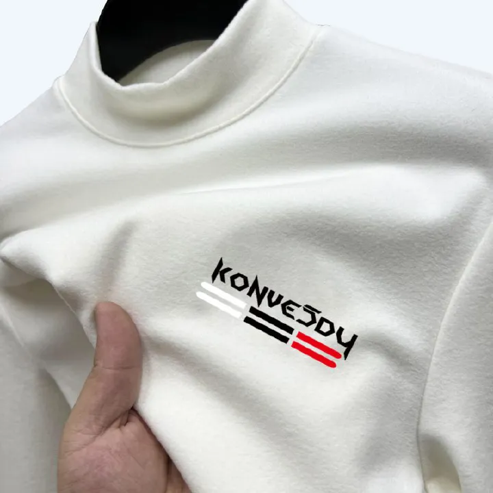 Simple slim velvet cold insulation warm turtleneck underwear men's autumn clothes base layer tops