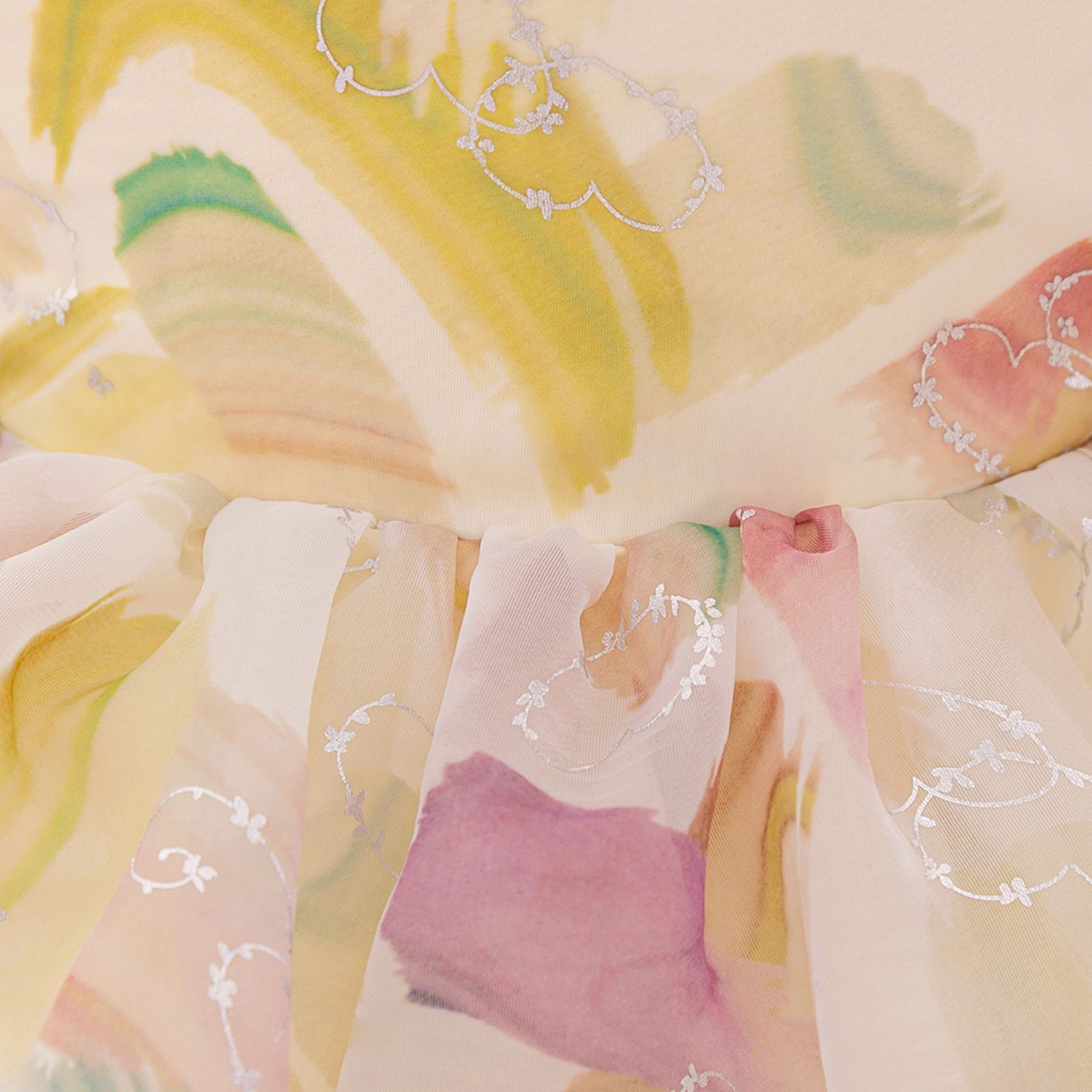 New Girls Baby Dress Skirt Baby Puff Sleeve Printed Flower Girl Dress One Year Old Baby Dress