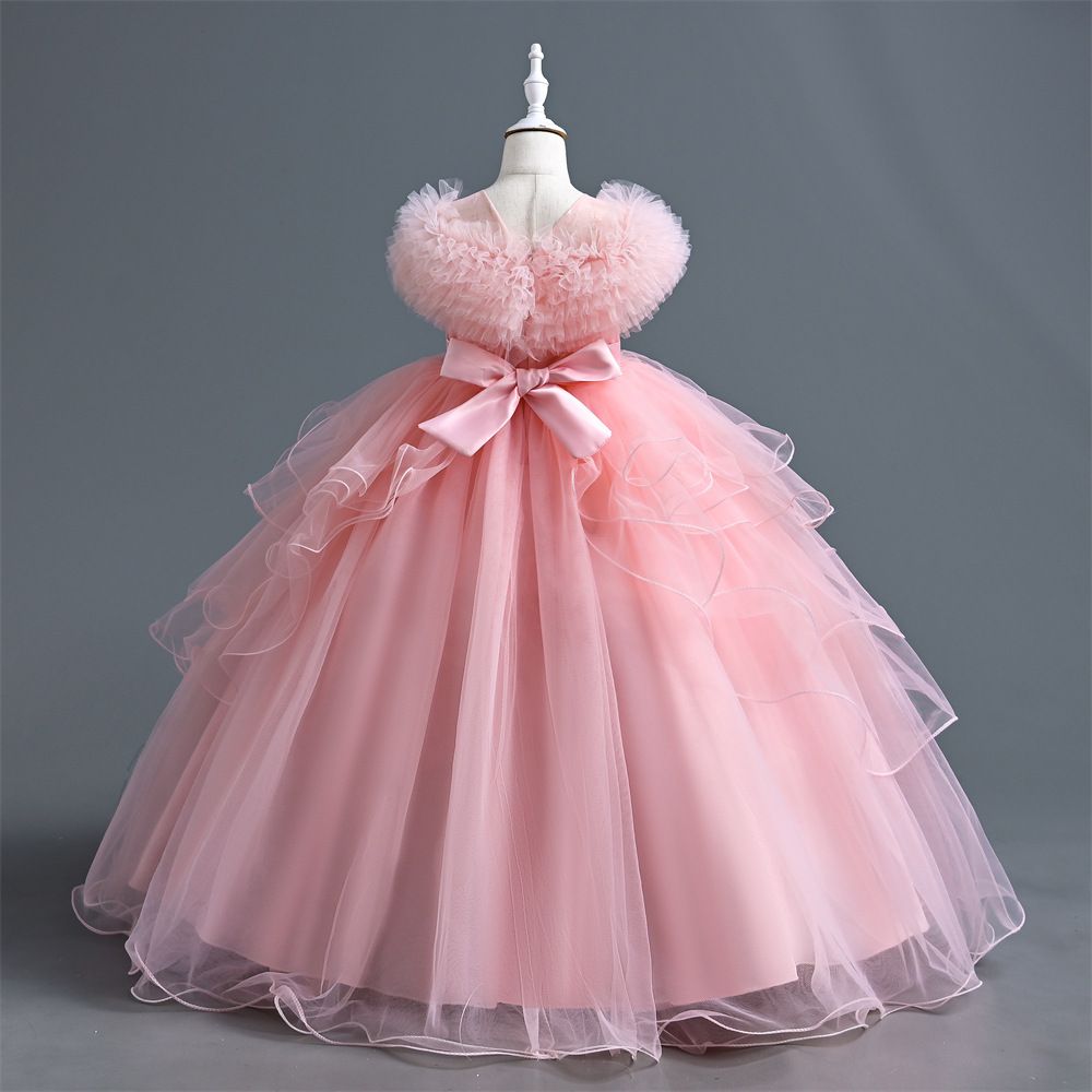 Girls dress princess dress fashion piano dress baby mesh tutu dress kids dress for women