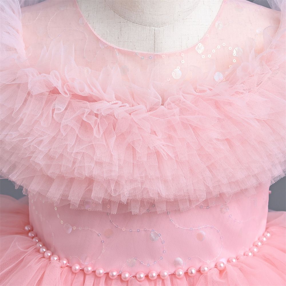 Girls dress princess dress fashion piano dress baby mesh tutu dress kids dress for women