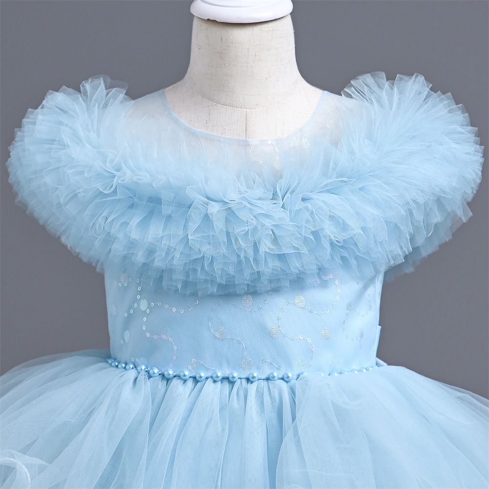 Girls dress princess dress fashion piano dress baby mesh tutu dress kids dress for women
