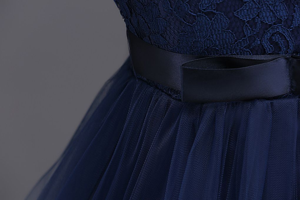 New Children's Dress Princess Dress Medium Kids Lace Wedding Dress Long Puffy Skirt Vest Dress