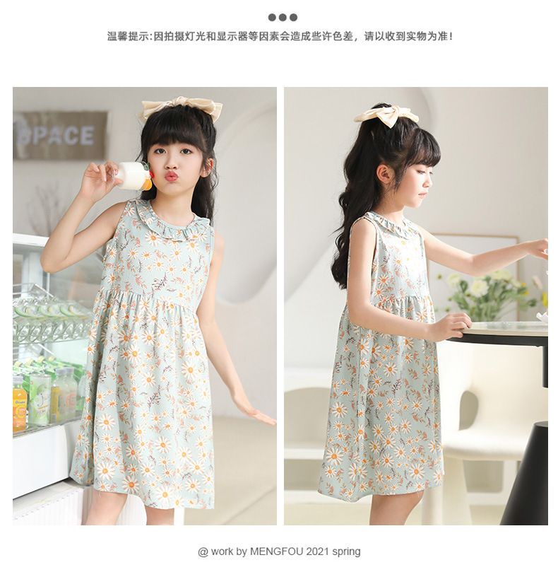 Girls summer dress new children's dress long dress children's summer dress little girl princess dress