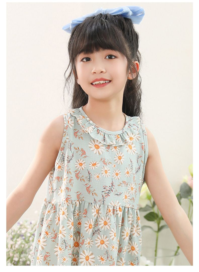 Girls summer dress new children's dress long dress children's summer dress little girl princess dress