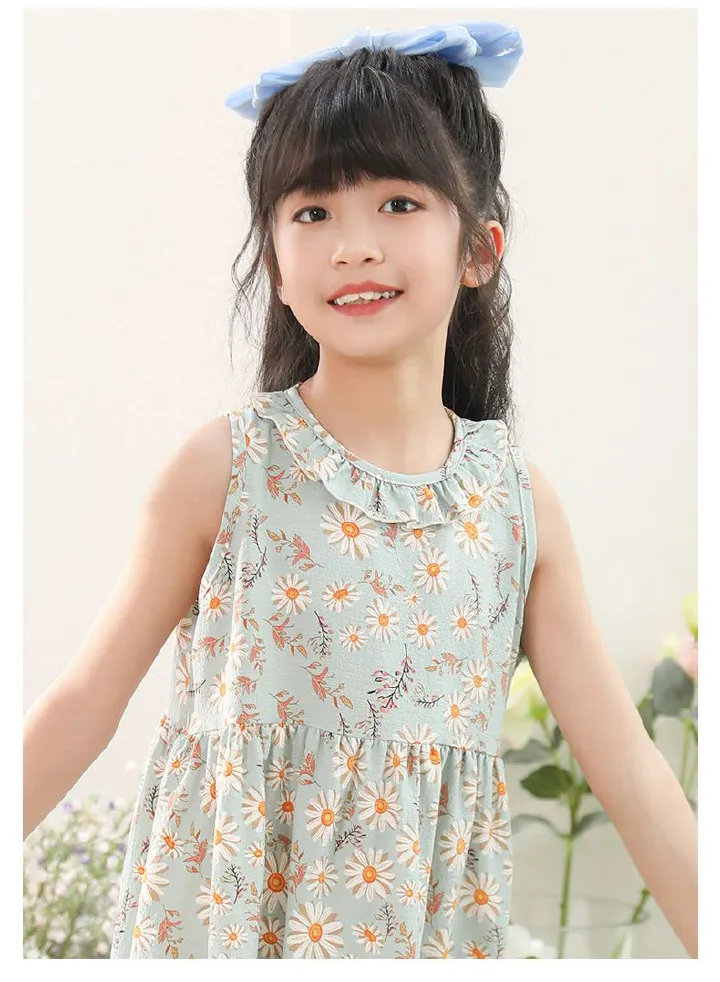 Girls summer dress new children's dress long dress children's summer dress little girl princess dress