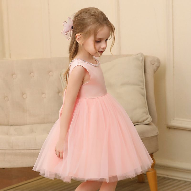 Girls dress princess dress little girl mesh wedding dress show costume lace dress