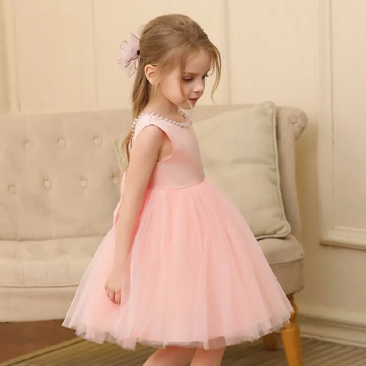 Girls dress princess dress little girl mesh wedding dress show costume lace dress