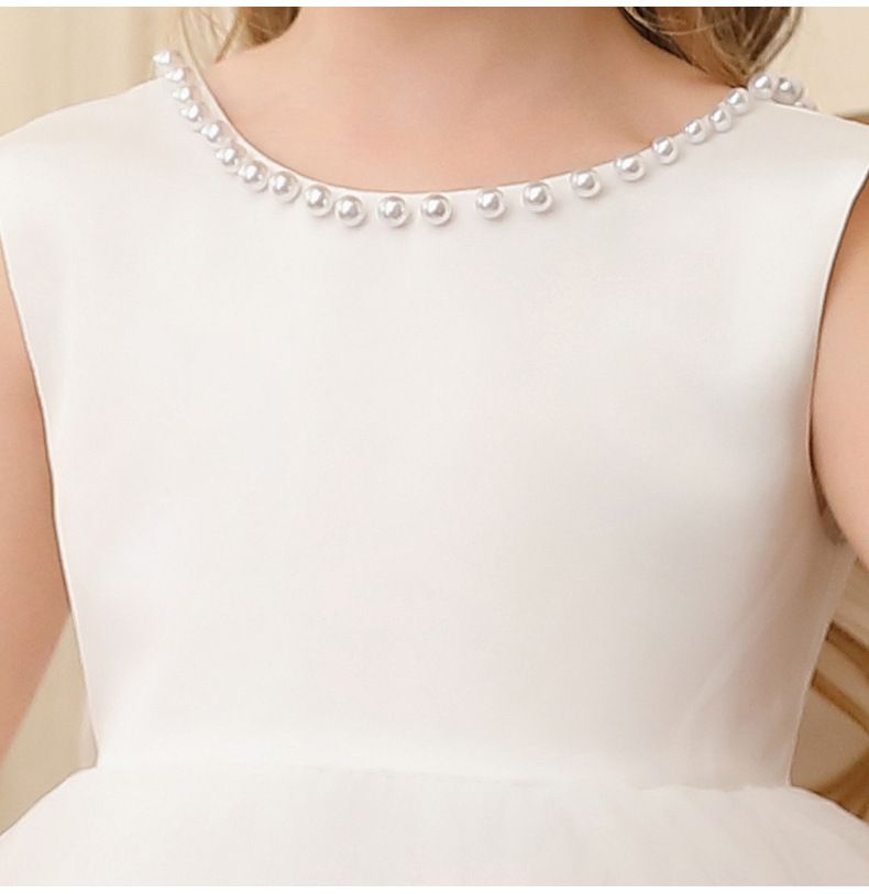 Girls dress princess dress little girl mesh wedding dress show costume lace dress