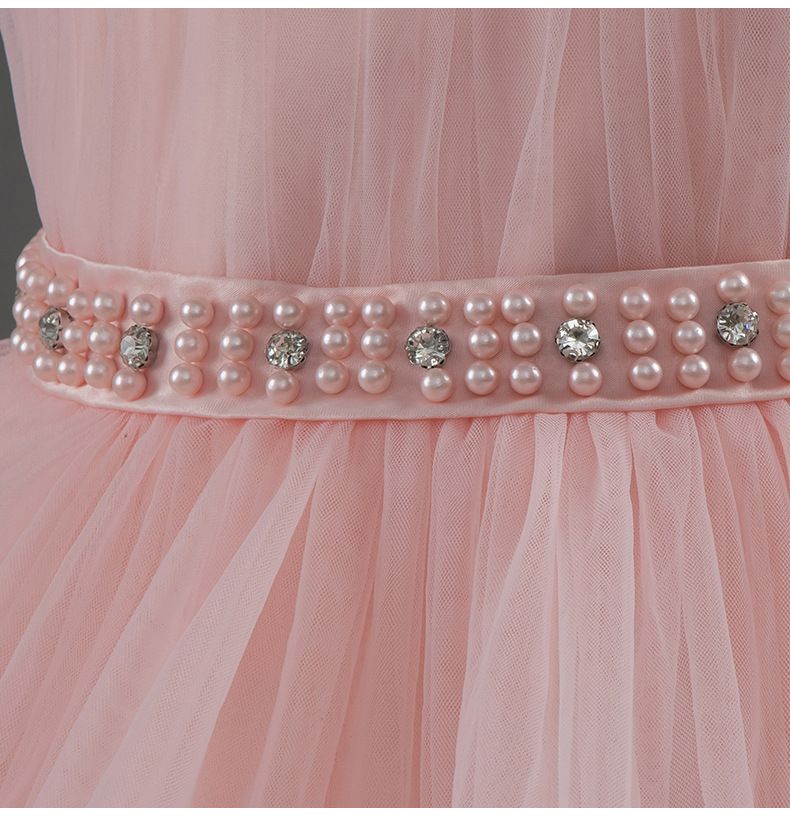 Children's Mesh Dress Puffy Princess Dress Medium Big Kids Dress Girls Dress