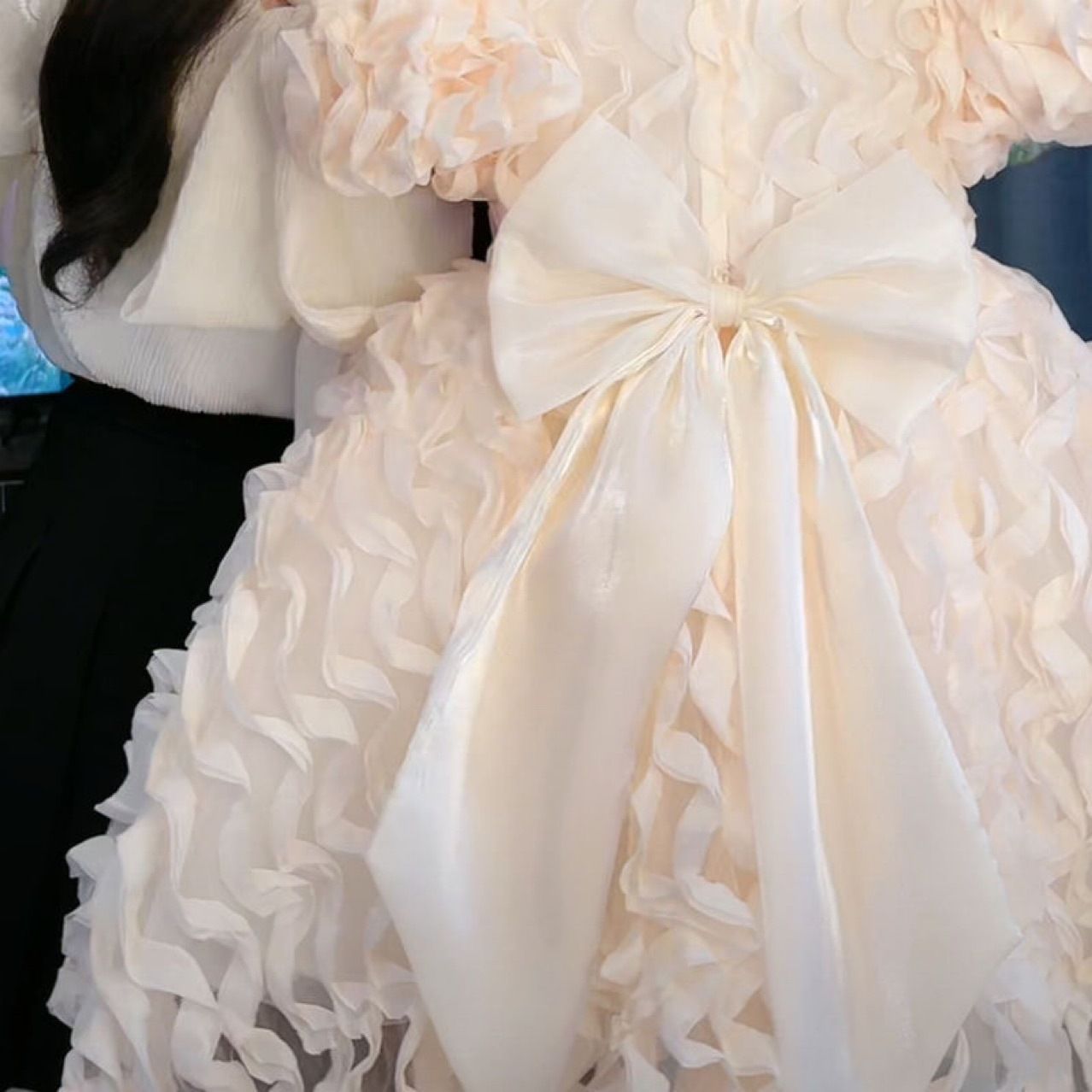 Girls Dress Summer Dress 2025 New Western Children's Dress Skirt Little Girl Puff Sleeve Mesh Princess