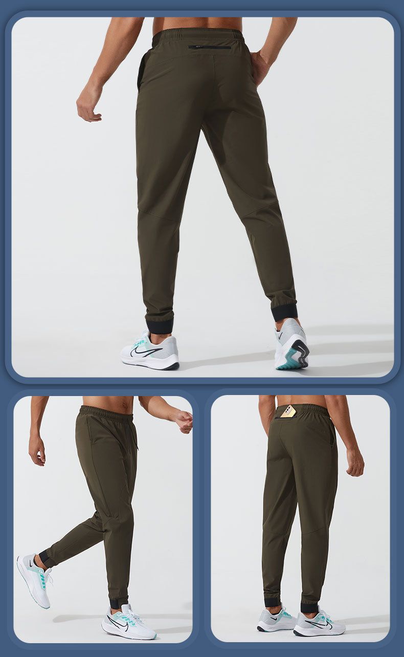 Thin woven quick-drying pants men's outdoor running pants fitness training pants casual loose track pants