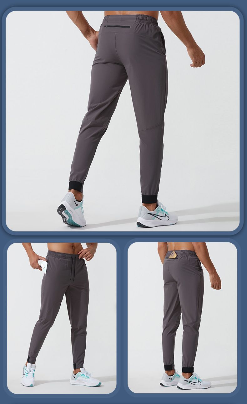 Thin woven quick-drying pants men's outdoor running pants fitness training pants casual loose track pants