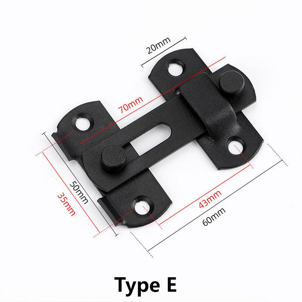 Stainless steel lock buckle, lock plate, padlock buckle, 90 degree right angle anti-theft folding door buckle, drawer cabinet door lock, thickened lock buckle
