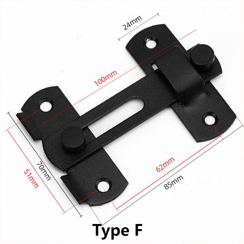 Stainless steel lock buckle, lock plate, padlock buckle, 90 degree right angle anti-theft folding door buckle, drawer cabinet door lock, thickened lock buckle