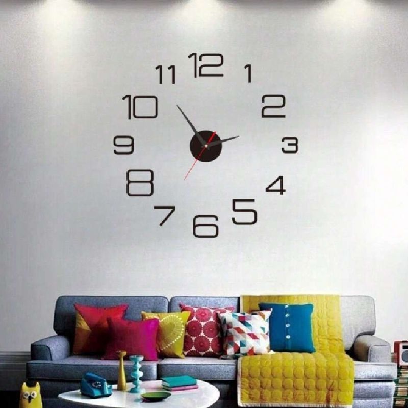 1PC 3D DIY Wall Clock Acrylic Mirror Stickers Wall Clocks For Home Decoration Living Room Quartz Needle Hanging Watch Europe Horloge ,Home Decor ,Room Decor
﻿