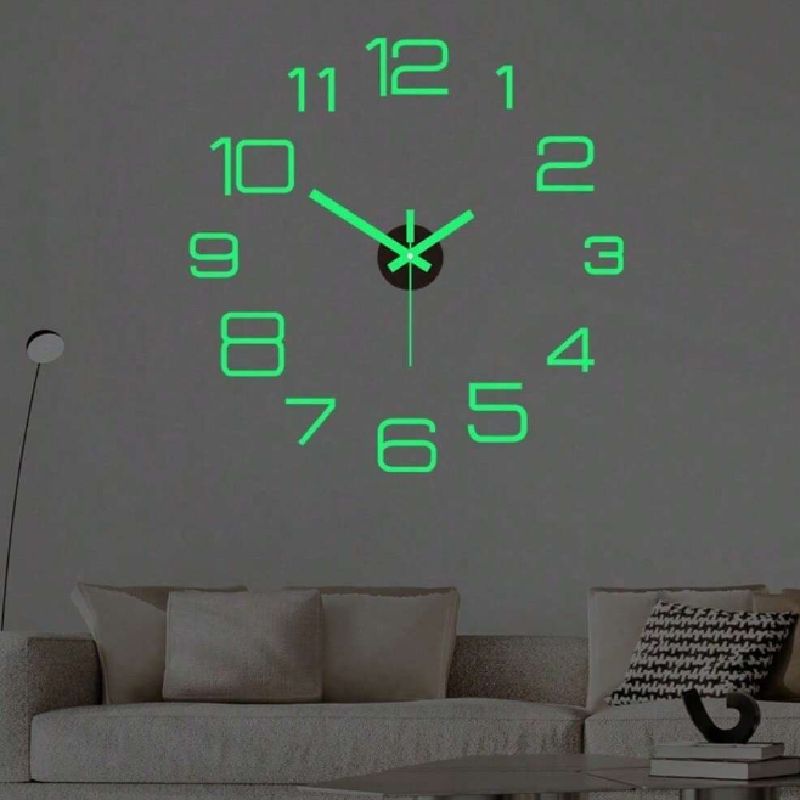 1PC 3D DIY Wall Clock Acrylic Mirror Stickers Wall Clocks For Home Decoration Living Room Quartz Needle Hanging Watch Europe Horloge ,Home Decor ,Room Decor
﻿