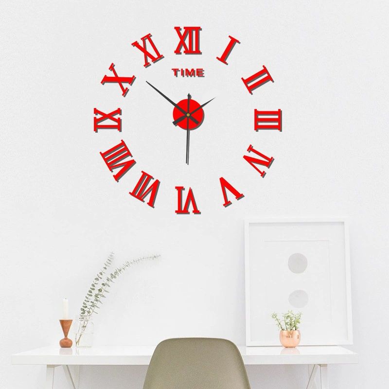 1 PC 3D DIY Wall Clock Acrylic Mirror Stickers Wall Clocks For Home Decoration Living Room Quartz Needle Hanging Watch Europe Horloge ,Home Decor ,Room Decor
﻿