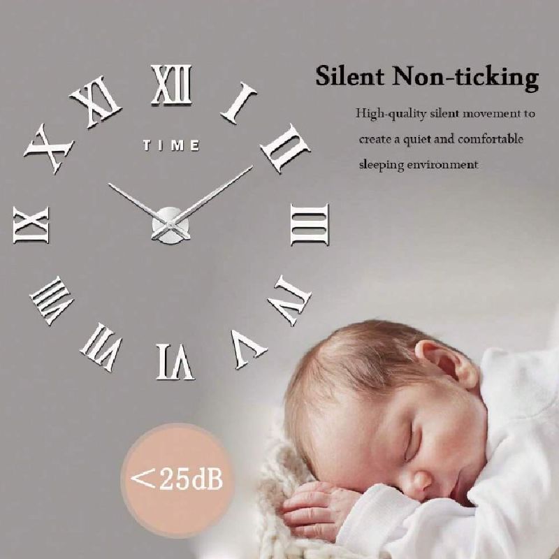 1 PC 3D DIY Wall Clock Acrylic Mirror Stickers Wall Clocks For Home Decoration Living Room Quartz Needle Hanging Watch Europe Horloge ,Home Decor ,Room Decor
﻿