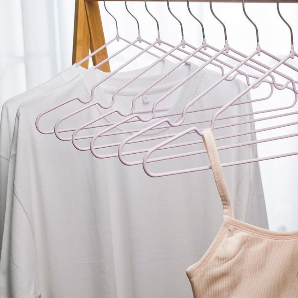 5pcs/10pcs high-end anti slip hangers for adults, thick plastic dipping clothes racks for drying clothes, home furnishings, student dormitories, extra thick hangers