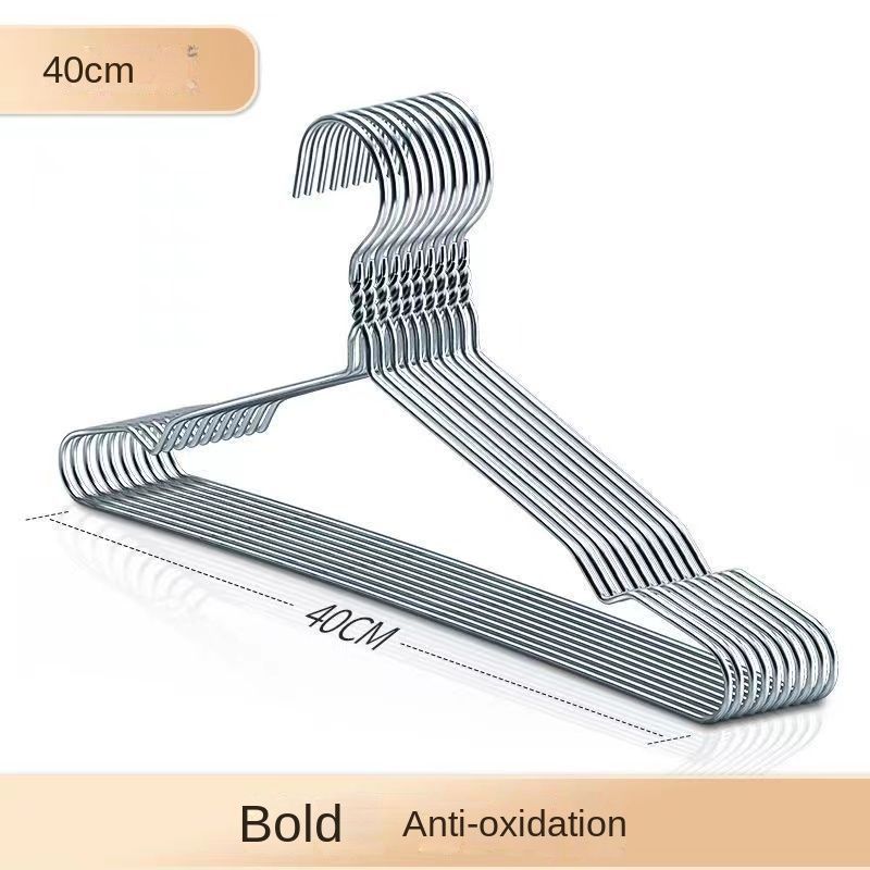 5pcs/10pcs household metal storage hangers, bedroom drying racks, clothes support, anti slip and wrinkle resistant, dormitory student hooks, saving space