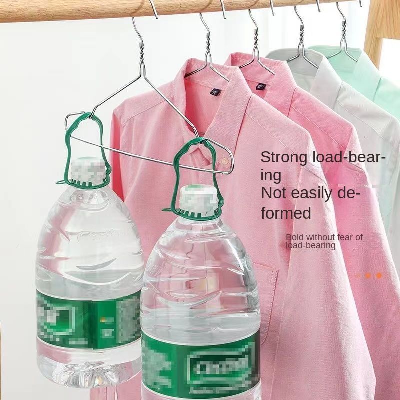 5pcs/10pcs household metal storage hangers, bedroom drying racks, clothes support, anti slip and wrinkle resistant, dormitory student hooks, saving space