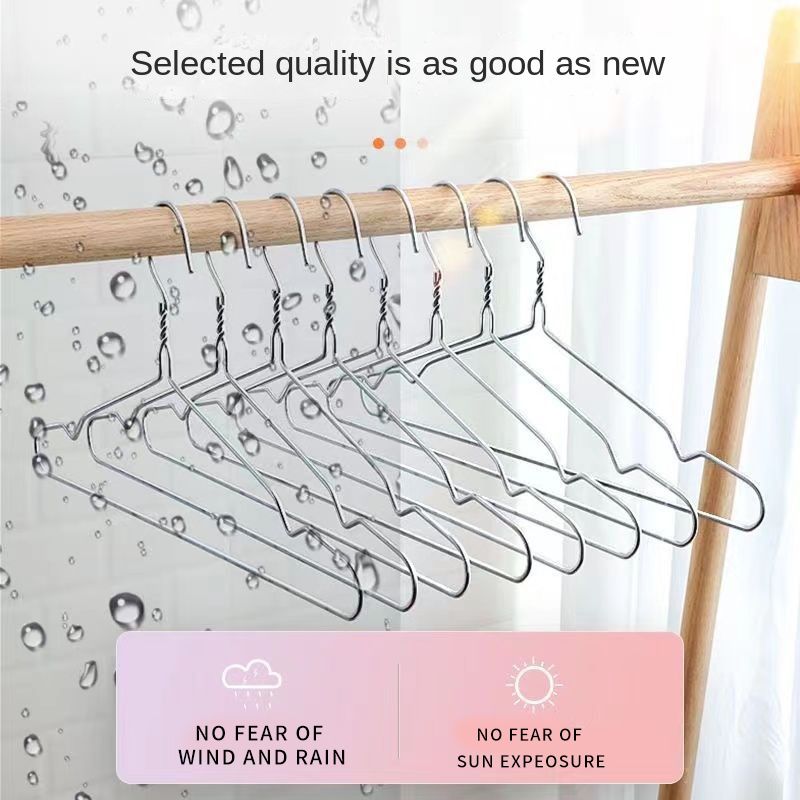 5pcs/10pcs household metal storage hangers, bedroom drying racks, clothes support, anti slip and wrinkle resistant, dormitory student hooks, saving space