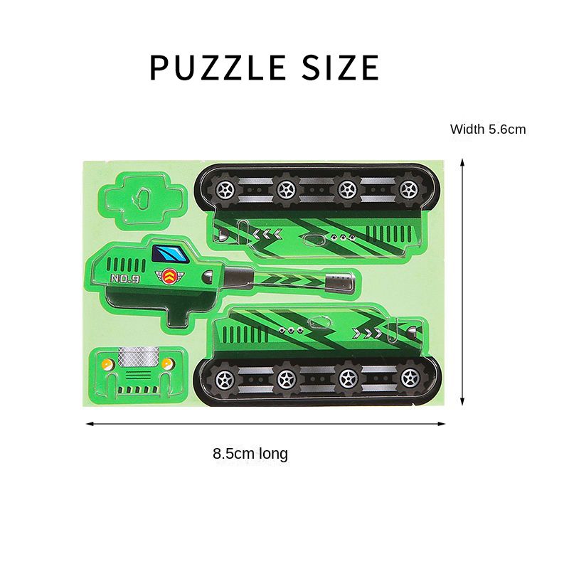 5pcs Children's creative puzzle DIY kindergarten early education manual assembly puzzle toys sea, land, and air fun 3D three-dimensional puzzle creative kindergarten manual puzzle assembly