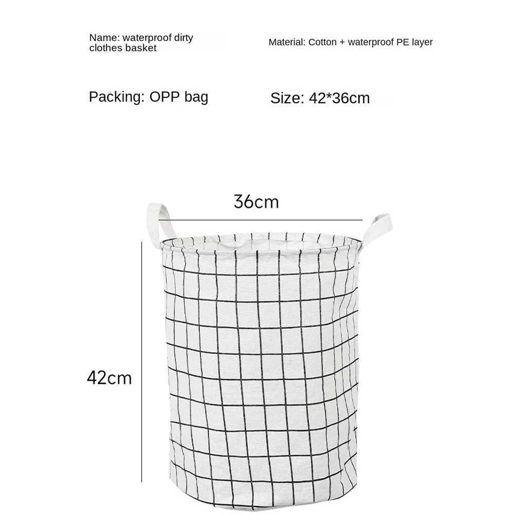 1pcs Collapsible fabric, cotton and linen, dirty clothes basket, dirty clothes basket, large clothes basket, basket for children's toys
