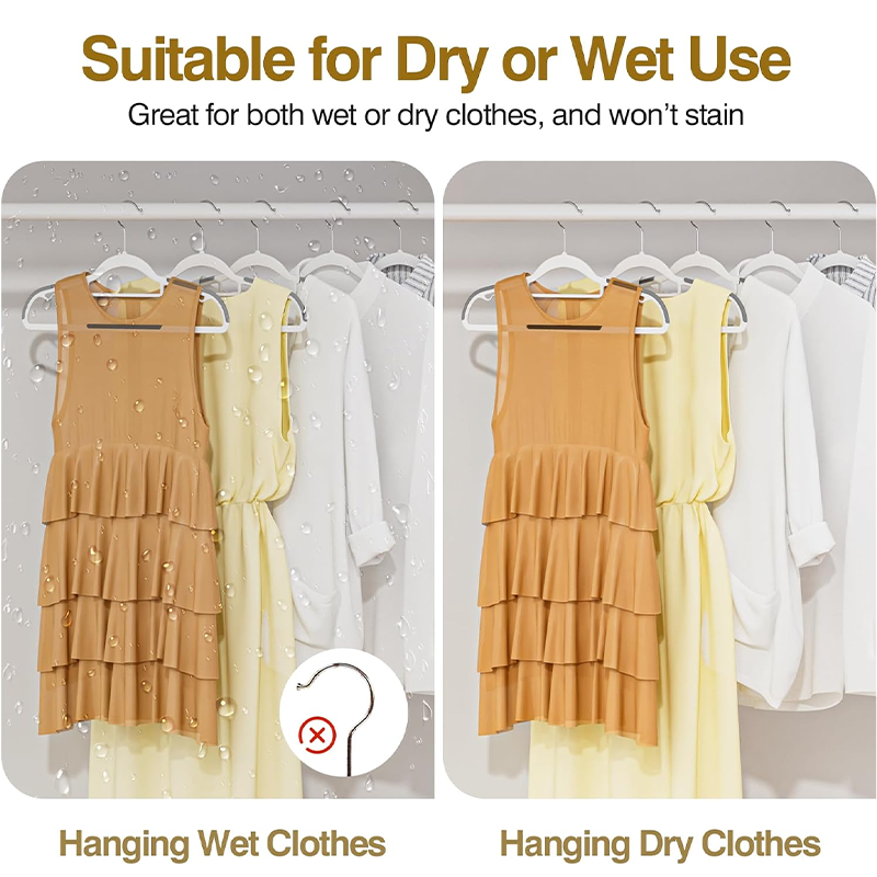 Plastic Hangers 5/10 Pack, Grey Plastic Clothes Hangers Non Slip with Rubber Grip, Heavy Duty Hanger with 360° Swivel Metal Hook, Ultra Thin Hangers Space Saving for Closet Organizer