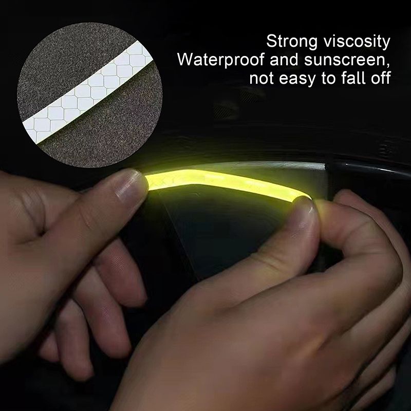 20PCS Car Wheel Hub Reflective Stickers - Universal Luminous Tire Rim Strips for Night Driving Safety | Fit for Car, Bike, Motorcycle | Stylish Auto Accessories