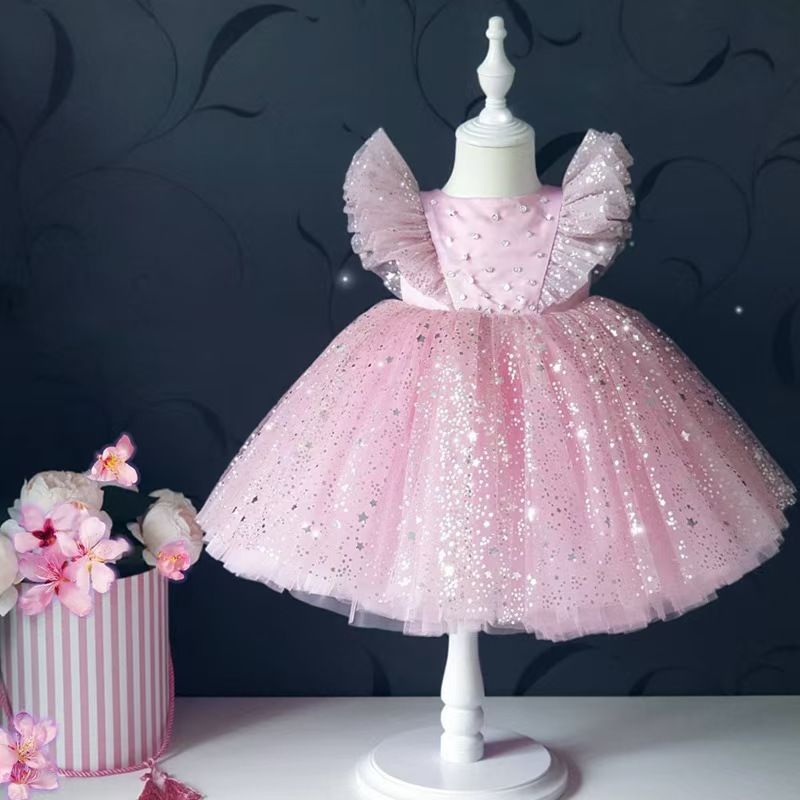 Princess Party Outfits Girl Dress Bridesmaid Pageant Gown Dress Girl Kids Dresses for Girls Teenager Party Wedding Clothes