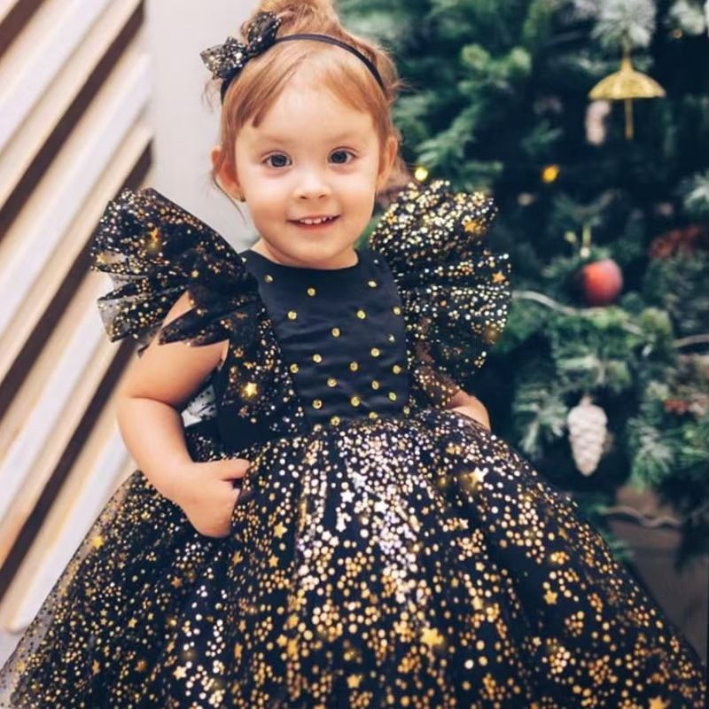 Princess Party Outfits Girl Dress Bridesmaid Pageant Gown Dress Girl Kids Dresses for Girls Teenager Party Wedding Clothes