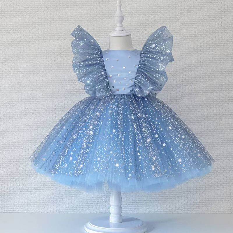 Princess Party Outfits Girl Dress Bridesmaid Pageant Gown Dress Girl Kids Dresses for Girls Teenager Party Wedding Clothes